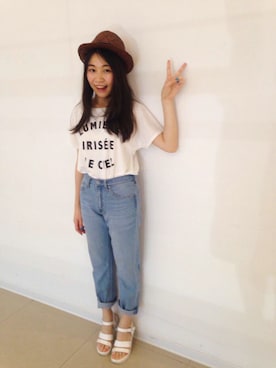 顏維伶さん(レディース・158cm)の春コーディネート