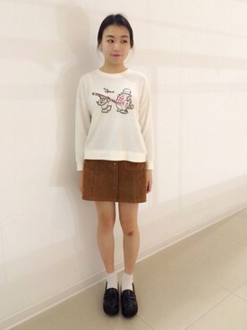 「REENA（-）のアイテム」を使った、顏維伶さん（レディース・158cm）の秋コーディネート