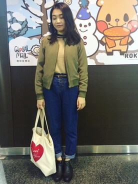 顏維伶さん(レディース・158cm)の冬コーディネート