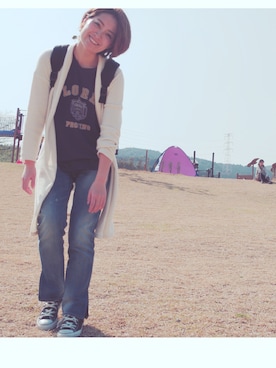 「CONVERSE（コンバース）のALL STAR HI（スニーカー）」を使った、mai otsuzukuさん（レディース・164cm・20代）の春コーディネート