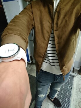 「アイテム（モカシン/デッキシューズ）」を使った、🍓ひ🍓ろ🍓し🍓さん（メンズ・183cm・30代）の秋コーディネート