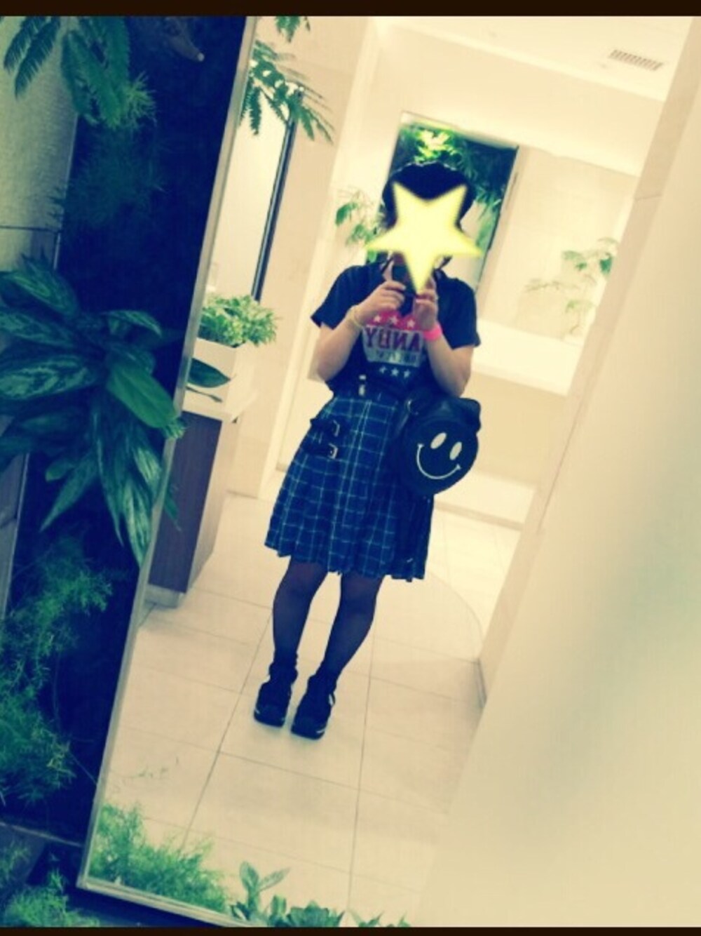 「Candy Stripper、ベレー帽」｜「Candy StripperのHAVE FUN! CANDY TOPS & BORDER ALL IN ONE（ワンピース、グレー系）」を使った、おたえさん（レディース・153cm）の夏コーディネートの1枚目の写真