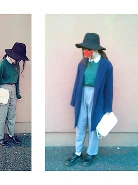 「Dr. Martens（ドクターマーチン）のDr.Martens (ドクターマーチン)/1461 3EYE GIBSON SHOES（その他シューズ）」を使った、*sun*さん（レディース・154cm）の冬コーディネート