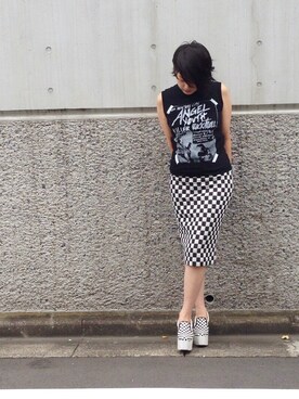 山﨑美穂さん（レディース・162cm）の夏コーディネート