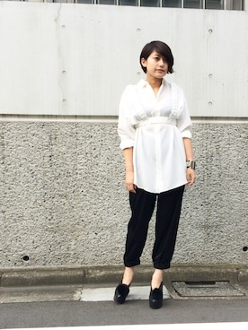 山﨑美穂さん（レディース・162cm）の夏コーディネート