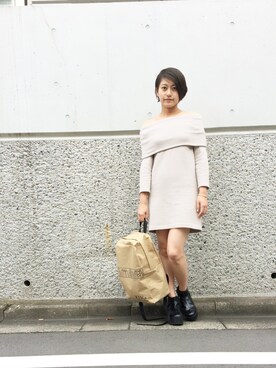 山﨑美穂さん(レディース・162cm)の秋コーディネート
