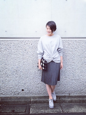 山﨑美穂さん（レディース・162cm）の秋コーディネート