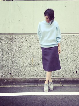 山﨑美穂さん（レディース・162cm）の秋コーディネート