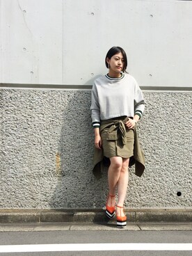 山﨑美穂さん（レディース・162cm）の冬コーディネート