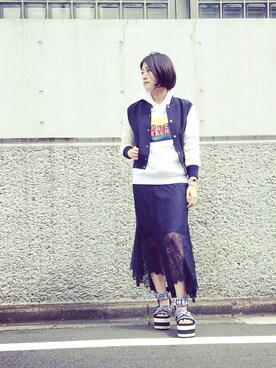 山﨑美穂さんのコーディネート