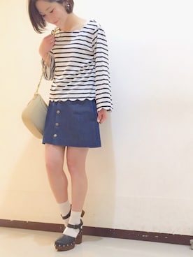 tanaka miyuuさん（レディース・155cm）の春コーディネート