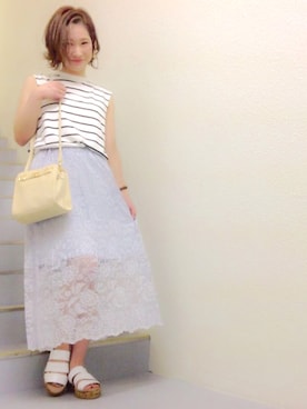 tanaka miyuuさん（レディース・155cm）の春コーディネート