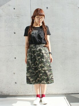 「chambre de charme（シャンブルドゥシャーム）のアイテム（レッグウェア）」を使った、Malle chambre de charmeさん（レディース・152cm）の夏コーディネート