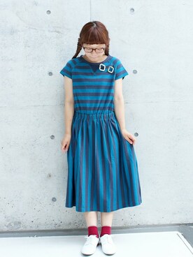 「chambre de charme（シャンブルドゥシャーム）のアイテム（レッグウェア）」を使った、Malle chambre de charmeさん（レディース・152cm）の夏コーディネート