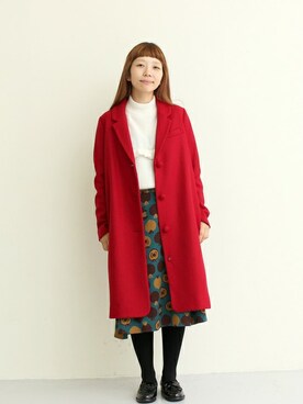 「chambre de charme（シャンブルドゥシャーム）のアイテム（その他アウター）」を使った、Malle chambre de charmeさん（レディース・152cm）の秋コーディネート
