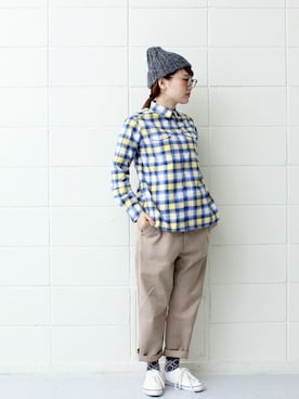 「chambre de charme（シャンブルドゥシャーム）のアイテム（レッグウェア）」を使った、Malle chambre de charmeさん（レディース・158cm）の秋コーディネート