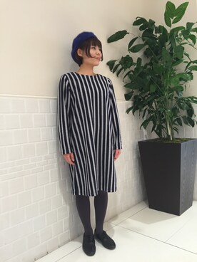 「chambre de charme(chambre de charme)」｜「アイテム（ワンピース/ドレス）」を使った、Malle chambre de charmeさん（レディース・155cm）の冬コーディネート