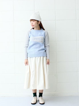 「chambre de charme(chambre de charme)」｜Malle chambre de charmeさん（レディース・152cm）の冬コーディネート