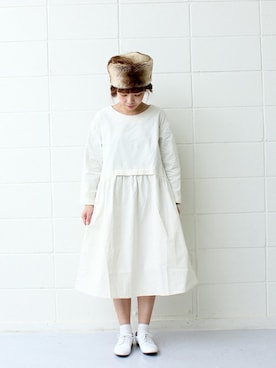 「chambre de charme(chambre de charme)」｜「アイテム（ワンピース/ドレス）」を使った、Malle chambre de charmeさん（レディース・152cm）の冬コーディネート