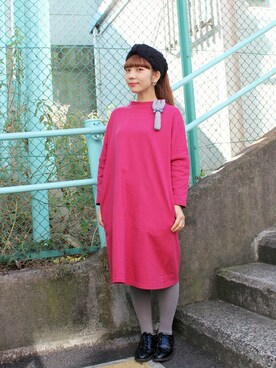 「chambre de charme(chambre de charme)」｜Malle chambre de charmeさん（レディース・152cm）の冬コーディネート