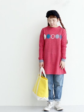 「chambre de charme(chambre de charme)」｜Malle chambre de charmeさん（レディース・152cm）の冬コーディネート
