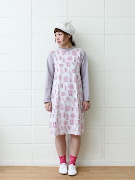 「chambre de charme(chambre de charme)」｜Malle chambre de charmeさん（レディース・158cm）の冬コーディネート