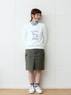 「chambre de charme(chambre de charme)」｜Malle chambre de charmeさん（レディース・158cm）の春コーディネート