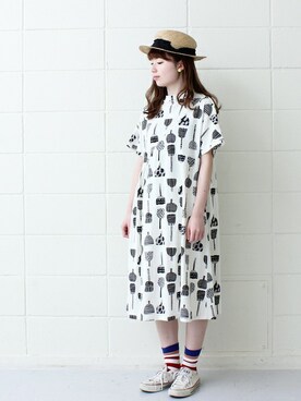 「chambre de charme(chambre de charme)」｜Malle chambre de charmeさん（レディース・157cm）の春コーディネート