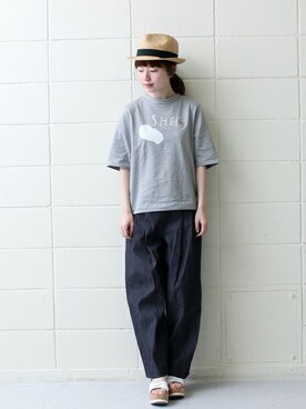 「chambre de charme(chambre de charme)」｜Malle chambre de charmeさん（レディース・157cm）の春コーディネート