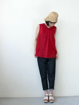 「chambre de charme(chambre de charme)」｜Malle chambre de charmeさん（レディース・166cm）の春コーディネート