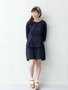 「chambre de charme(chambre de charme)」｜Malle chambre de charmeさん（レディース・163cm）の春コーディネート