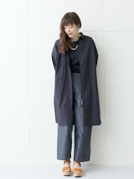 「chambre de charme(chambre de charme)」｜Malle chambre de charmeさん（レディース・163cm）の春コーディネート