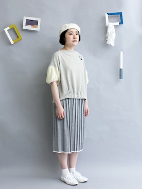 「chambre de charme（シャンブルドゥシャーム）のアイテム（その他トップス）」を使った、Malle chambre de charmeさん（レディース・158cm）の夏コーディネート