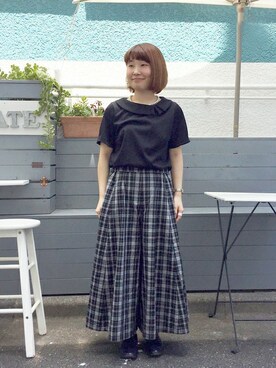 「chambre de charme(chambre de charme)」｜Malle chambre de charmeさん（レディース・146cm）の夏コーディネート
