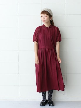 「chambre de charme（シャンブルドゥシャーム）のアイテム（レッグウェア）」を使った、Malle chambre de charmeさん（レディース・152cm）の秋コーディネート