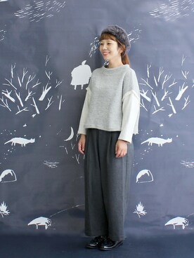 「chambre de charme（シャンブルドゥシャーム）のアイテム（その他トップス）」を使った、Malle chambre de charmeさん（レディース・152cm）の秋コーディネート