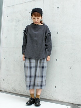 「chambre de charme（シャンブルドゥシャーム）のアイテム（その他トップス）」を使った、Malle chambre de charmeさん（レディース・152cm）の秋コーディネート