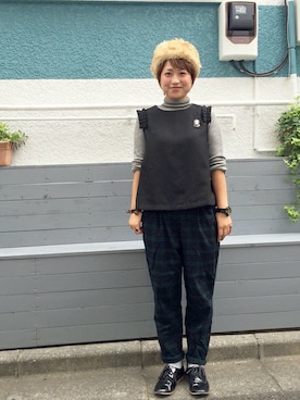 「chambre de charme（シャンブルドゥシャーム）のアイテム（その他トップス）」を使った、Malle chambre de charmeさん（レディース・157cm）の秋コーディネート