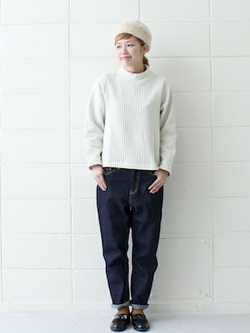 「chambre de charme（シャンブルドゥシャーム）のアイテム（その他トップス）」を使った、Malle chambre de charmeさん（レディース・160cm）の秋コーディネート
