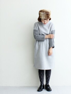 「chambre de charme（シャンブルドゥシャーム）のアイテム（レッグウェア）」を使った、Malle chambre de charmeさん（レディース・152cm）の秋コーディネート