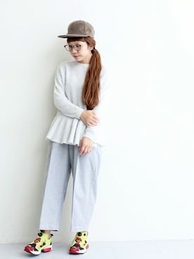 「chambre de charme（シャンブルドゥシャーム）のアイテム」を使った、Malle chambre de charmeさん（レディース・152cm）の秋コーディネート