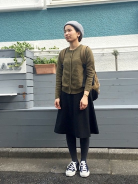 「aimer le mieux（エメルミュー）のアイテム」を使った、Malle chambre de charmeさん（レディース・150cm）の秋コーディネート