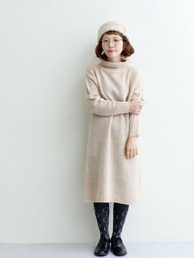 「chambre de charme（シャンブルドゥシャーム）のアイテム（レッグウェア）」を使った、Malle chambre de charmeさん（レディース・152cm）の秋コーディネート