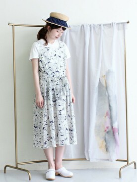 「chambre de charme（シャンブルドゥシャーム）のアイテム」を使った、Malle chambre de charmeさん（レディース・157cm）の春コーディネート