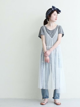 「iki（イキ）のアイテム」を使った、Malle chambre de charmeさん（レディース・157cm）の夏コーディネート