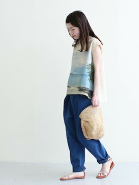 「iki（イキ）のアイテム」を使った、Malle chambre de charmeさん（レディース・157cm）の夏コーディネート