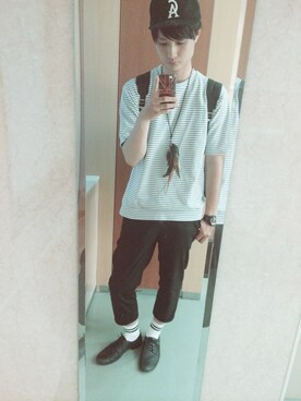 ryogaさん（メンズ・180cm）の夏コーディネート