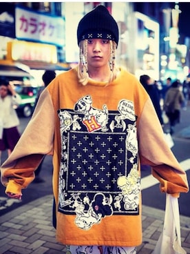 「HEIHEI（ヘイヘイ）のアイテム（財布/小物）」を使った、Kさん（メンズ・178cm）の秋コーディネート