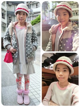 「gray」｜「アイテム（シャツワンピース）」を使った、kakaさん（レディース・159cm）の冬コーディネート