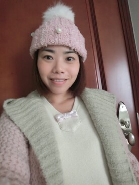 「holiday」｜「アイテム（ピーコート）」を使った、kakaさん（レディース・159cm）の冬コーディネート